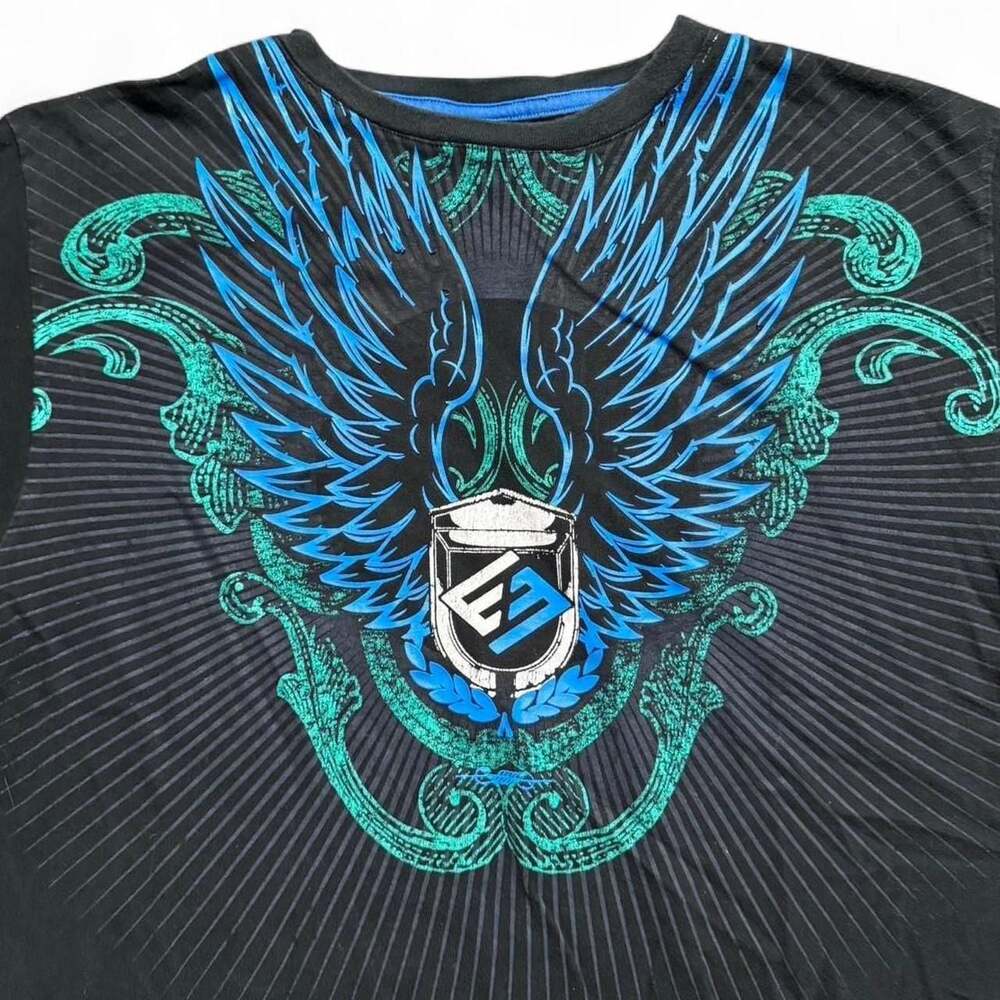 Enyce Vintage Y2K Winged Crest Graphic T-Shirt XL Sean Combs Co.